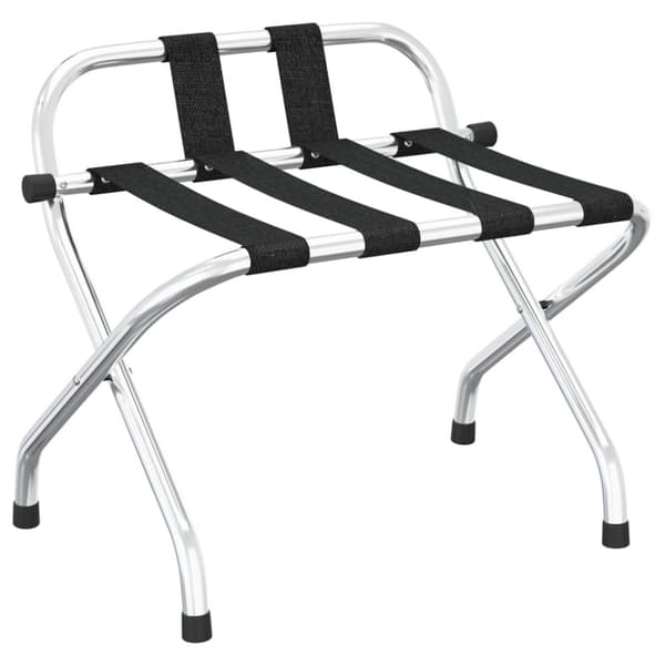 Bagagehylla med ryggstöd silver 56x39x52cm
