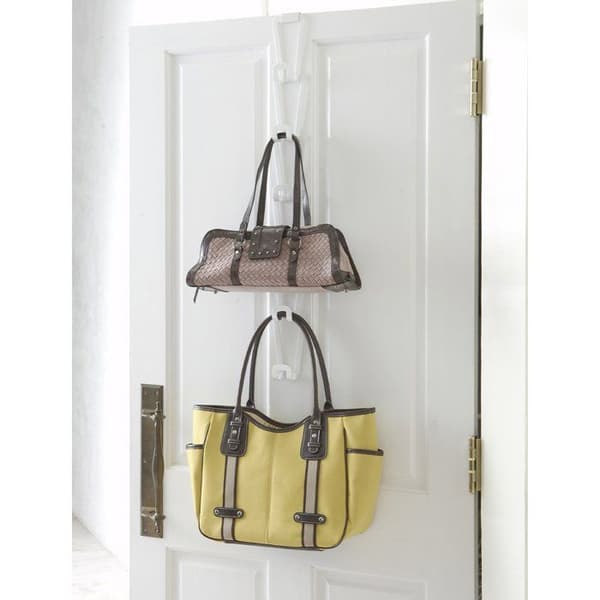 YAMAZAKI - Handväska vit 6 krokar - H77 cm - Silver