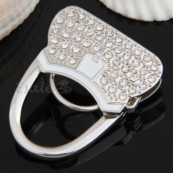 Rhinestone Metal Handväska Krok 55x45x15mm Deco