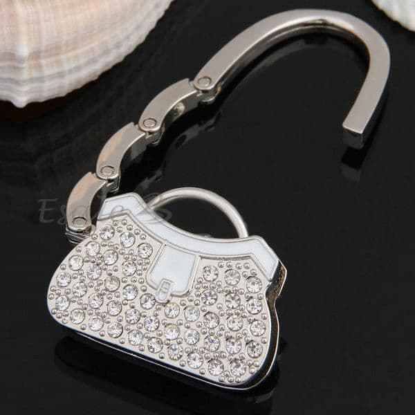 Rhinestone Metal Handväska Krok 55x45x15mm Deco