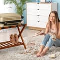 Miniatyrbild 3 av 4: Fällbart resväskställ - Ej specificerat - 10029975-126 - Vit - 2 hyllplan - Optimal komfort