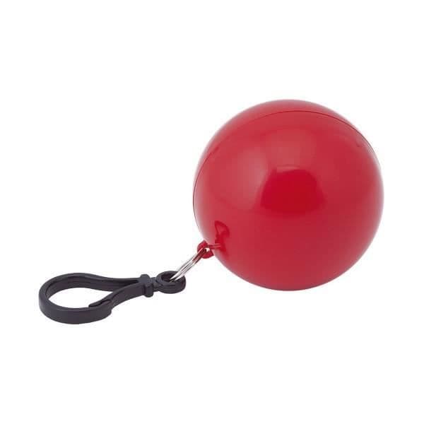 Nyckelring boll - EUROWEB - Röd - Lätt poncho - Resetillbehör - Barn
