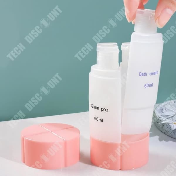 TD® Voyage sub-tappning kosmetika fyra-i-ett reseportabelt set schampo duschgel kreativ tom flaska