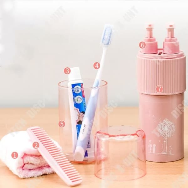 TD® Travel Mouthwash Cup Simple Wash Cup Bekväm tandborstlåda Set Utomhus affärsresetillbehör