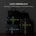 Miniatyrbild 2 av 9: Lollanda 2-pack reflekterande bagagerem med sifferlås – bagageband och bagagebälte för resväska