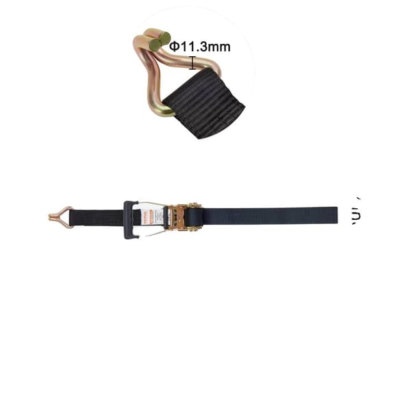 Ratchet Strap Tilbehør, 3700 lbs Belastningsevne, 2 tommer Bredde,2 x 8 tommer