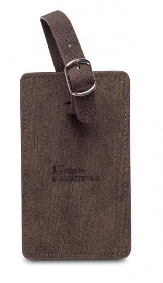 resväska etiketter 12 x 7 cm brun 2 st