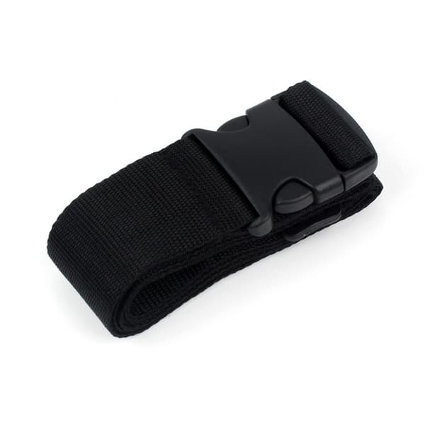 INF Justerbart Bagageband med Spänne - 2 pack Svart