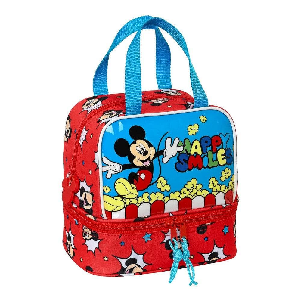 Lunchbox Mickey Mouse Clubhouse Happy smiles Red Blue (20 x 20 x 15 cm)