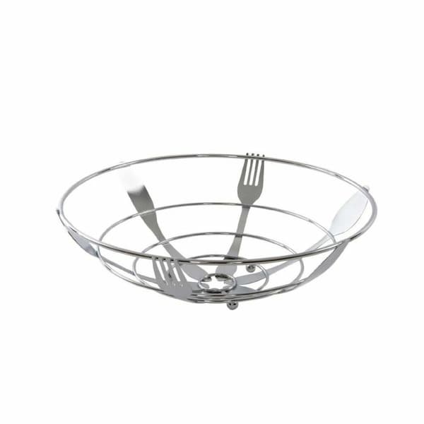 Fruktskål DKD Home Decor Silvrig Metall Plast