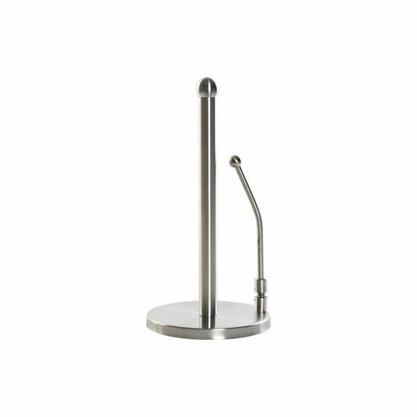Hushållspappershållare DKD Home Decor Silvrig Rostfritt stål 17 x 17 x 35 cm