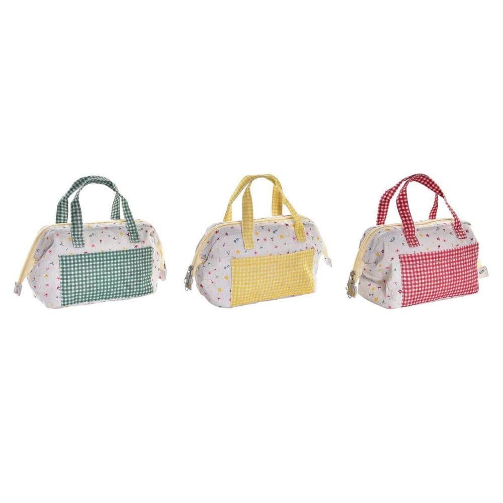 Thermal Lunchbox DKD Home Decor Red Green Yellow (34 x 11 x 16 cm) (3 Units)