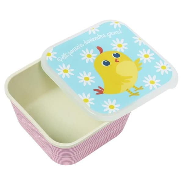 Snackbox + vattenflaska för barn - Little Chick