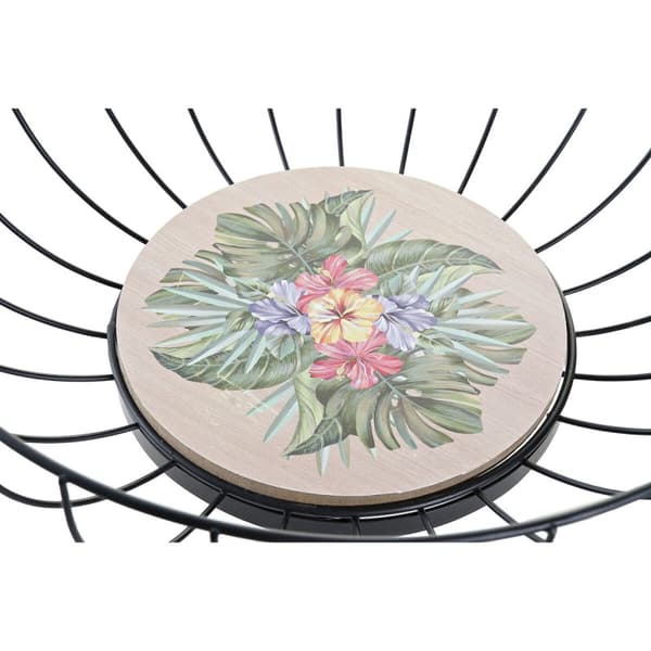 Fruktskål DKD Home Decor Multicolour Metall Trä MDF 28 x 28 x 11 cm (2 antal)