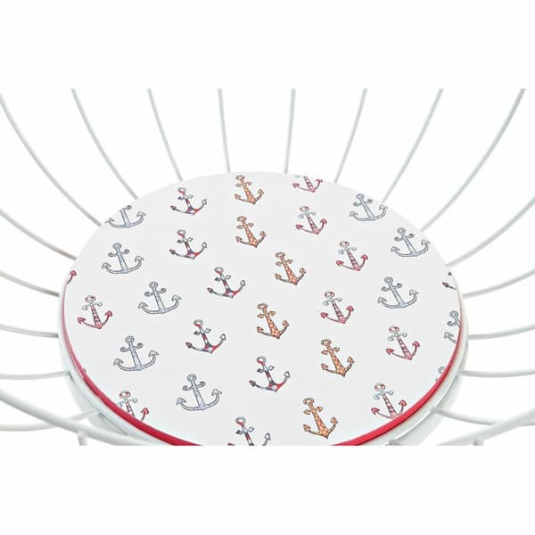 Fruktskål DKD Home Decor Multicolour Metall Trä MDF 28 x 28 x 10 cm (2 antal)