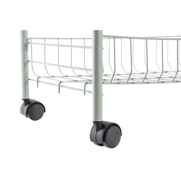 Zsúrkocsi DKD Home Decor Grön Metall polypropen 40 x 26 x 62 cm
