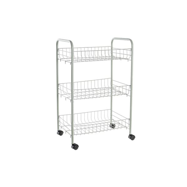 Zsúrkocsi DKD Home Decor Grön Metall polypropen 40 x 26 x 62 cm