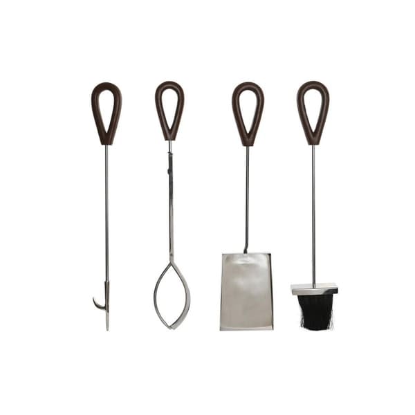 Brastillbehör DKD Home Decor Rostfritt stål Aluminium (15 x 15 x 62 cm)