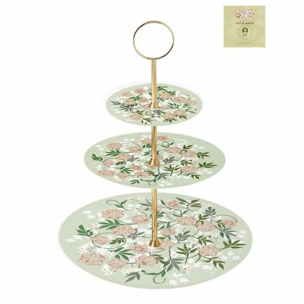 Fruktskål DKD Home Decor Grön Beige Metall Porslin Traditionell 27 x 27 x 34 cm