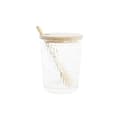 Miniatyrbild 2 av 3: Sockerströare DKD Home Decor Transparent Naturell Bambu Aluminium Glas Borosilikatglas 300 ml 28 x 10 x 13,5 cm
