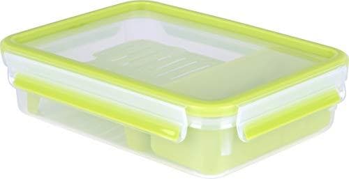 Emsa Clip&Go Brunchbox 518099 1,2l Transparent/Grön
