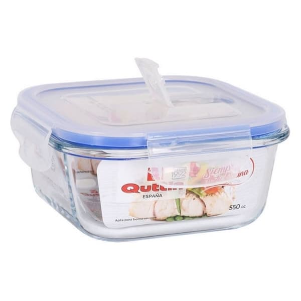 Hermetisk matlåda Quttin - 1100 cc - 18,5 x 18,5 x 7,5 cm