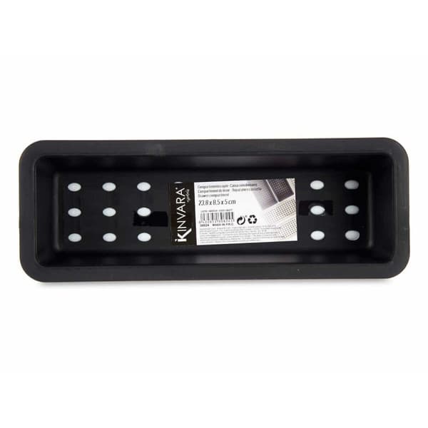 Besticks-sortering Kinvara CN18819 Vit Svart Gummi polypropen 8,5 x 5 x 24 cm (36 antal)