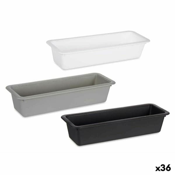 Besticks-sortering Kinvara CN18819 Vit Svart Gummi polypropen 8,5 x 5 x 24 cm (36 antal)