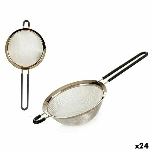 Sil Kinvara 54151 Svart Silvrig Silikon Rostfritt stål Ø 14 cm (24 antal)