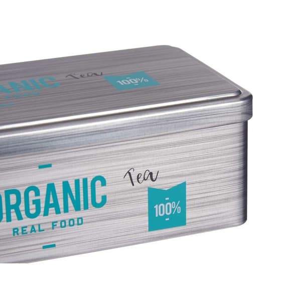 Låda för örtte Kinvara Organic Tea Grå Tenn 11 x 7,1 x 18 cm (24 antal)