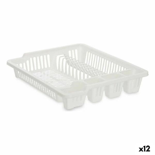 Diskställ Kinvara 2601405-2 Vit 46 x 8 x 37,5 cm (12 antal)