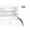 Miniatyrbild 4 av 4: Burk Pasabahce Homemade Transparent Gyllene 1 L (12 antal)