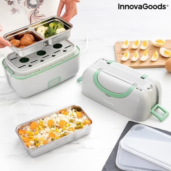 Elektrisk lunchlåda - InnovaGoods - Beneam - 3 i 1 - 200W - Bärbar och demonterbar