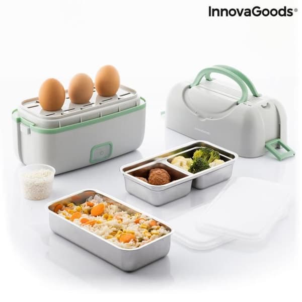 Elektrisk lunchlåda - InnovaGoods - Beneam - 3 i 1 - 200W - Bärbar och demonterbar