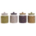 Pikkukuva 1 / 3: Purkki DKD Home Decor Vihreä Pinkki Sinappi Liila Dolomite Shabby Chic 1 L 12 x 12 x 16 cm (4 osaa)
