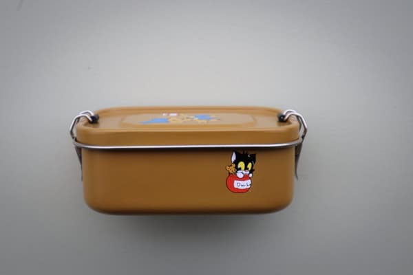 Bamse lunchlåda för barn i stål - gul