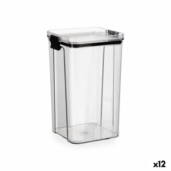 Mat bevaring Container Quid Cocco Gjennomsiktig Plast 1,3 L (12 enheter)