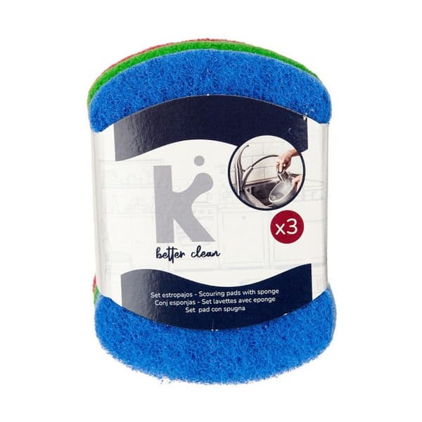 Uppsättning av skurmaskiner Multicolour Slipande fiber 7 X 10 X 2,5 cm (20 antal)
