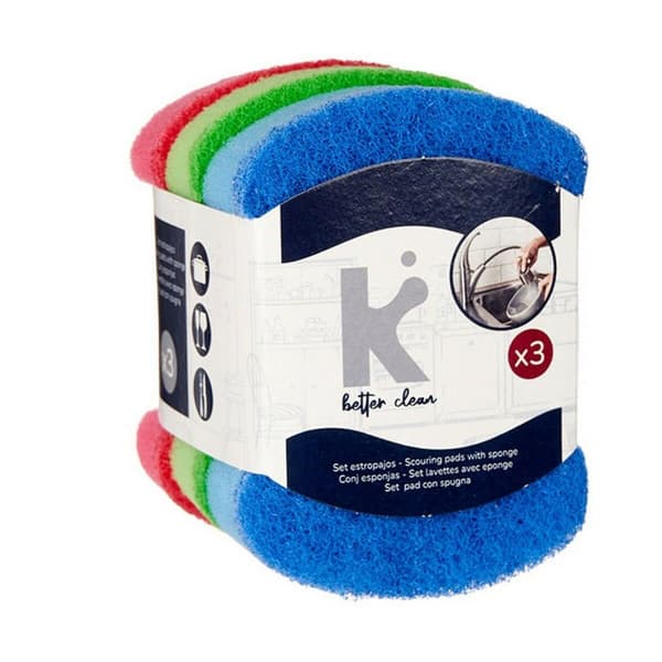 Uppsättning av skurmaskiner Multicolour Slipande fiber 7 X 10 X 2,5 cm (20 antal)