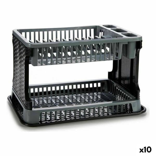 Torkställ Grå Plast 44,5 x 30,3 x 27 cm (10 antal)