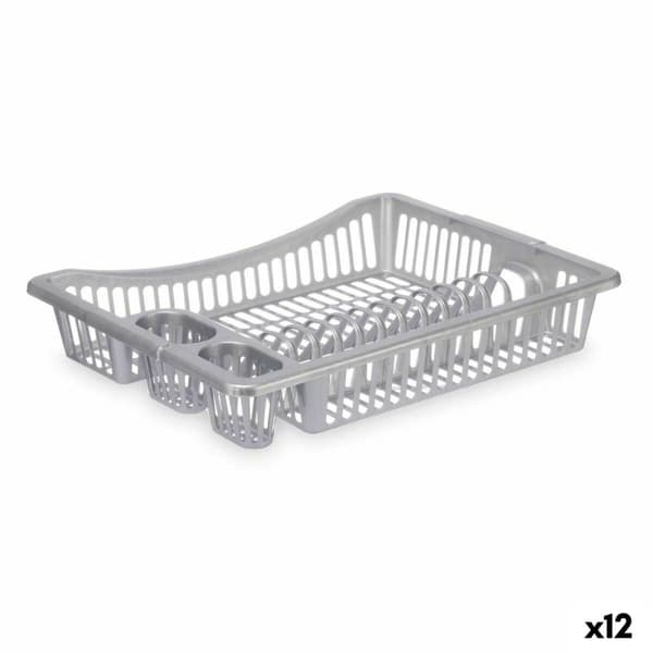 Diskställ Kinvara YMA04 1095 01 Silvrig 46 x 8 x 36 cm (12 antal)
