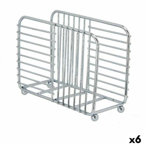 Servetthållare Kinvara CN-W7728-4 CHROME Silvrig Metall 14,5 x 11,5 x 6,5 cm (6 antal)