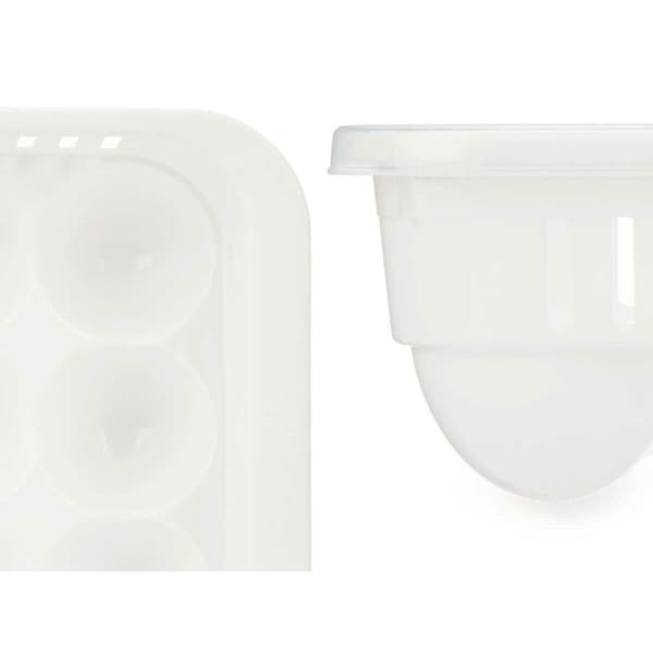 Äggkopp Kinvara 02 1067 Vit Transparent Plast 17,5 x 7 x 28,5 cm (12 antal)