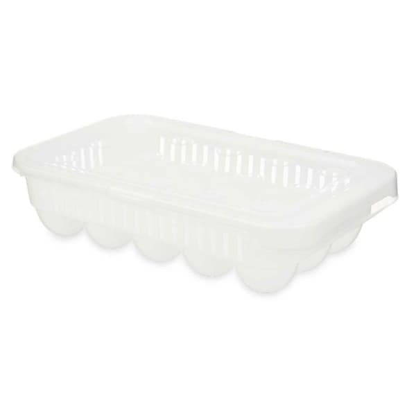 Äggkopp Kinvara 02 1067 Vit Transparent Plast 17,5 x 7 x 28,5 cm (12 antal)