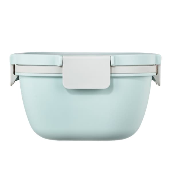 Xavax Salad Box To Go, Dressing Container, Topper 3 Compartments, Cutlery, 1.4 l