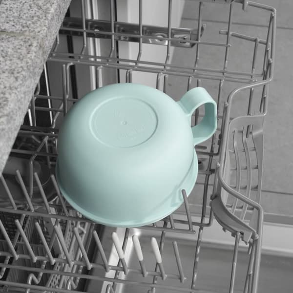 Xavax Round Lunch Box, for Microwave, with Cutlery, 1100 ml, pastel blue / grey