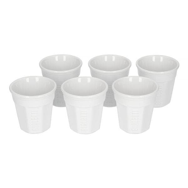 Sæt med 6 espressokopper BIALETTI BICCHIERINI Porcelæn 6x 60 ml Hvid
