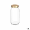 Pikkukuva 1 / 3: Purkki Vivalto LGMS01-PK Läpinäkyvä Kullattu 950 ml (12 osaa)