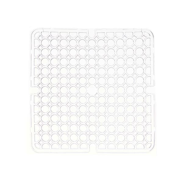 Halkfri matta Kinvara 29100273 Transparent Plast 28 x 0,1 x 28 cm Diskho (12 antal)
