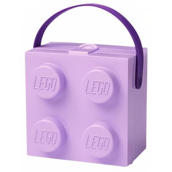 LEGO matlåda Brick 4 junior 17 x 17 x 12 cm lila